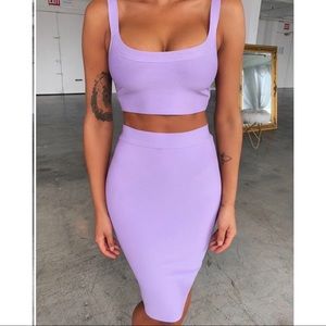 Lilac two piece dress